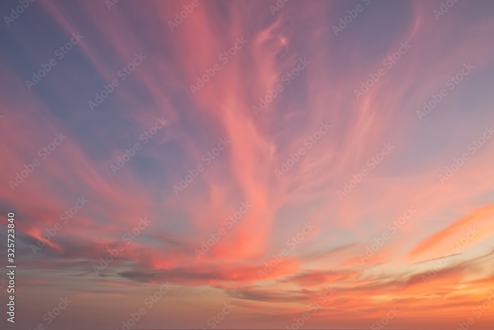 Beautiful colorful sky, natural outdoor background