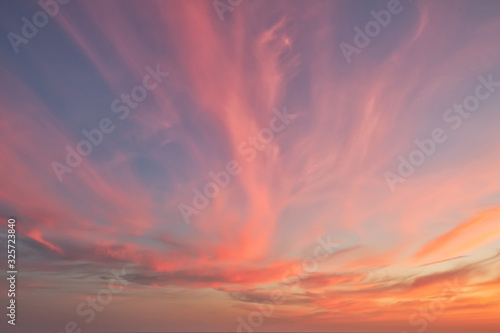 Beautiful colorful sky, natural outdoor background