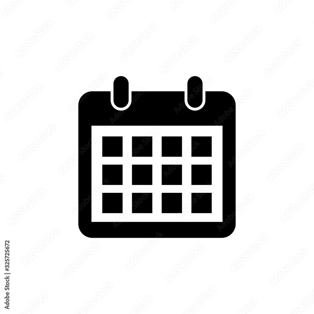 calendar icon vector. Calender symbol calendar icon vector. Calender symbol