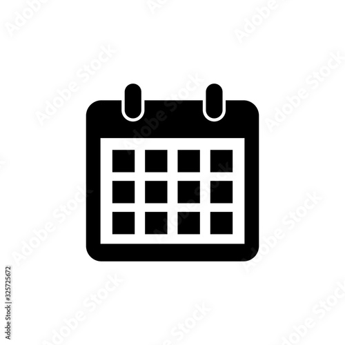 calendar icon vector. Calender symbol
