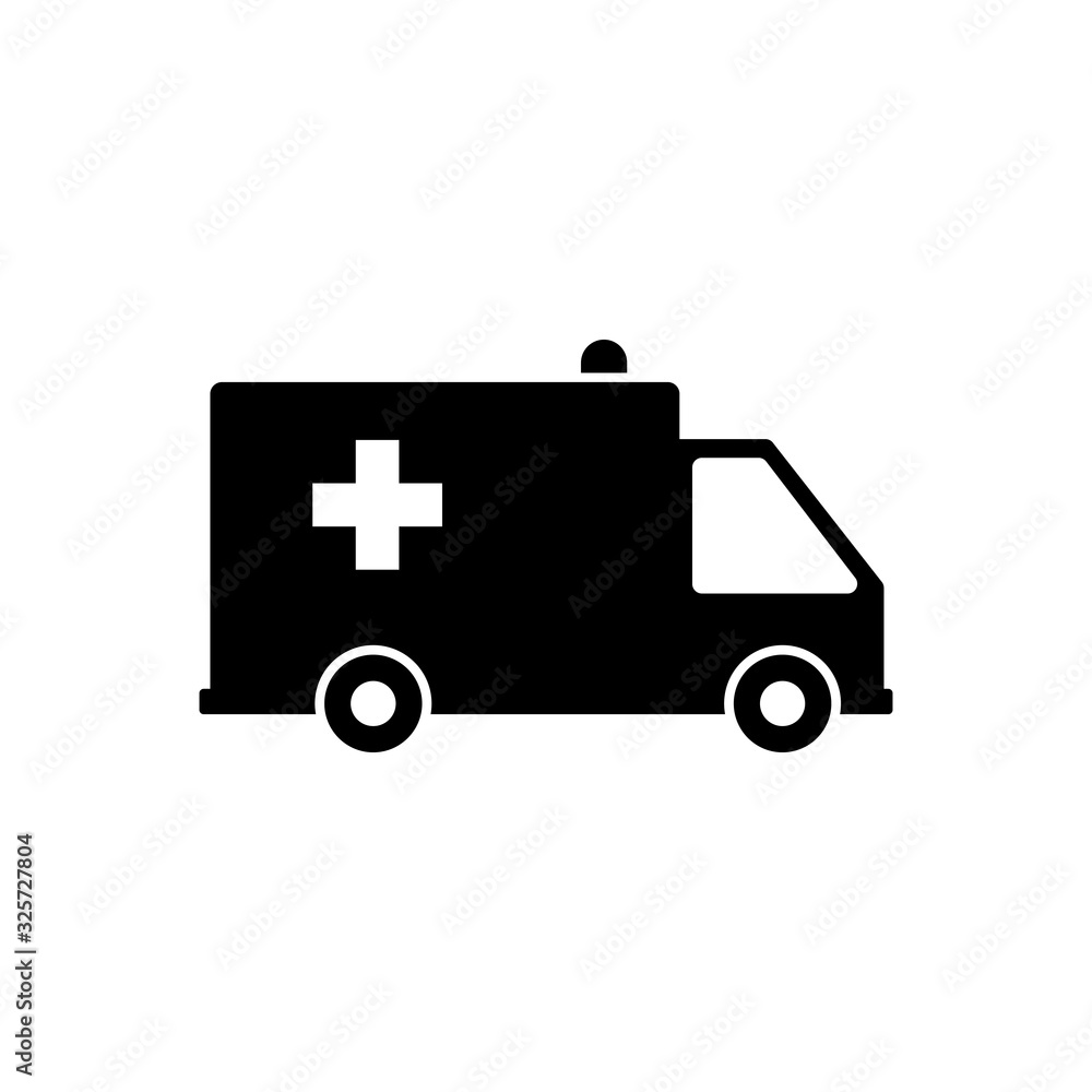 Ambulance Icon Vector Logo Template. Ambulance Icon Design