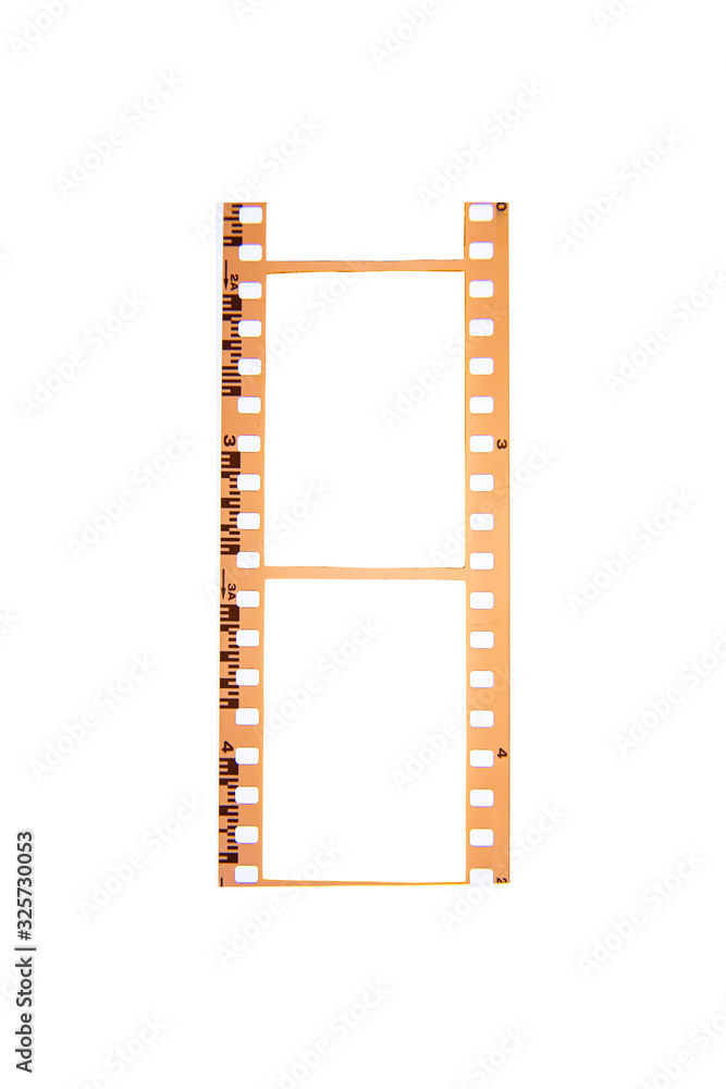 (35 mm.) film frame.With white space.film camera.