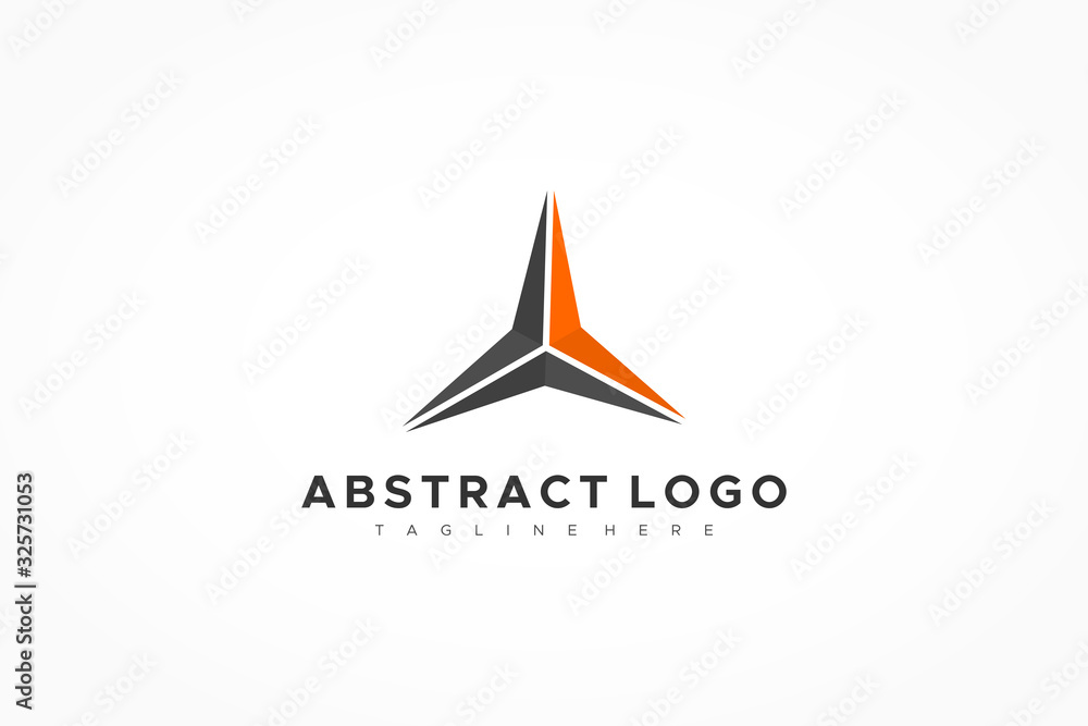 Abstract Triangle Arrow Star Logo. Flat Vector Business Logo Design Template Element. Abstract Triangle Arrow Star Logo. Flat Vector Business Logo Design Template Element.