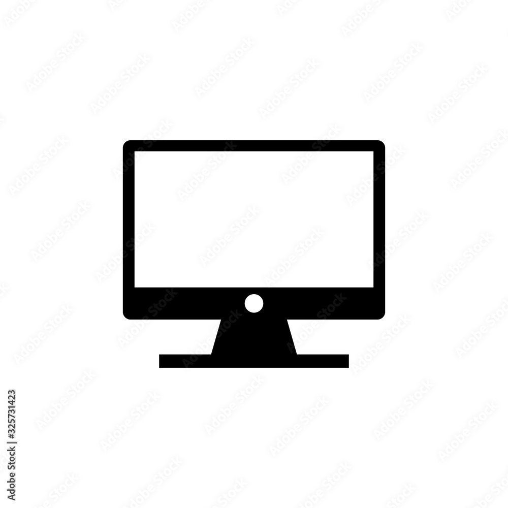 Computer icon. PC Icon vector. Computer monitor icon. Flat PC symbol. Computer icon. PC Icon vector. Computer monitor icon. Flat PC symbol.