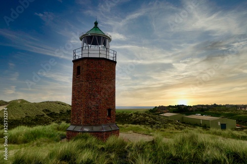 Ein Leuchtturm auf der sch  nen Insel Sylt