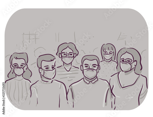 Pandemic Crowd Public Wear ...
