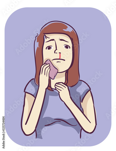 Girl Symptoms Bleeding Nose...