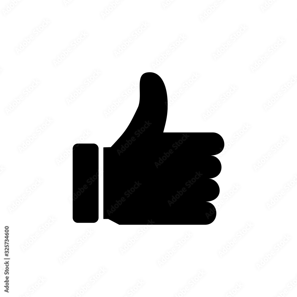 like icon isolated on white background. Thumbs up icon. social media icon like icon isolated on white background. Thumbs up icon. social media icon