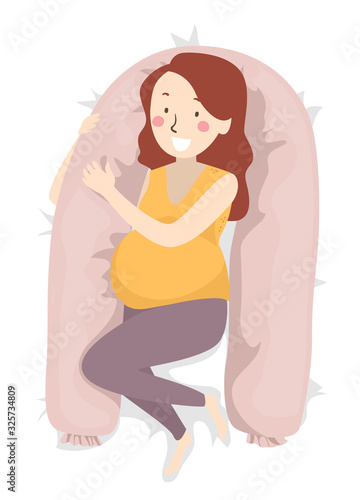 Girl Pregnant Maternity Pil...