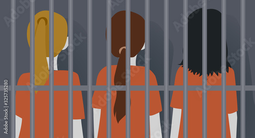 Women Prison Illustration