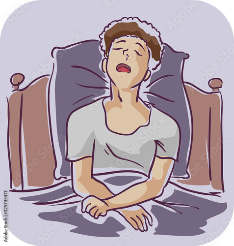 Guy Man Sleeping In Bed Sit...