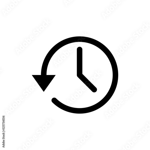 History icon isolated on white background. History vector icon
