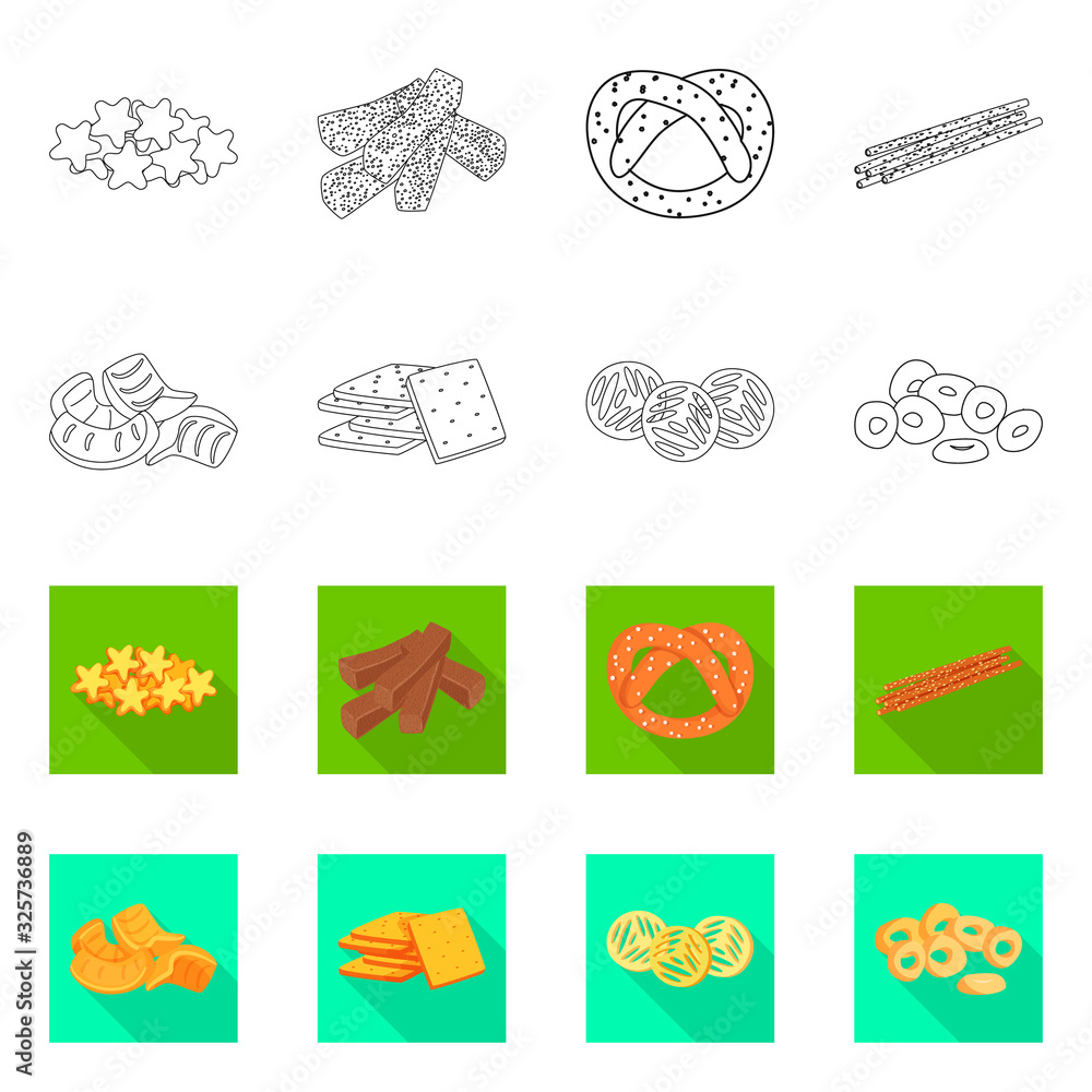 Fototapeta premium Vector illustration of Oktoberfest and bar icon. Set of Oktoberfest and cooking vector icon for stock.