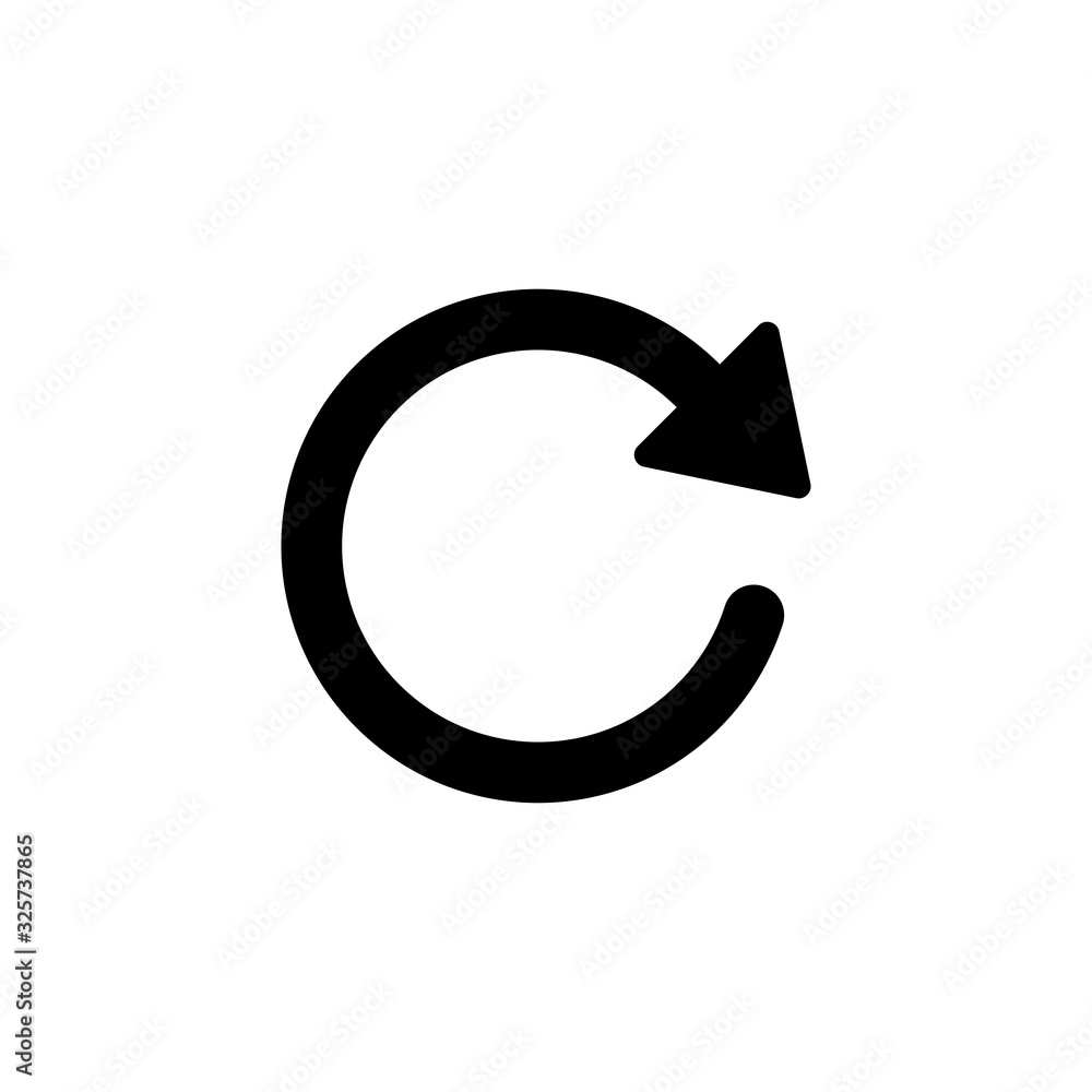 Refresh icon isolated on white background. Reload icon vector. Update icon. convert icon Refresh icon isolated on white background. Reload icon vector. Update icon. convert icon