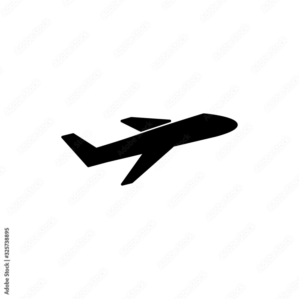 Plane icon isolated on white background. Aeroplane vector icon. Flight transport symbol. Travel element illustration. Holiday symbol. Airplane Plane icon isolated on white background. Aeroplane vector icon. Flight transport symbol. Travel element illustration. Holiday symbol. Airplane