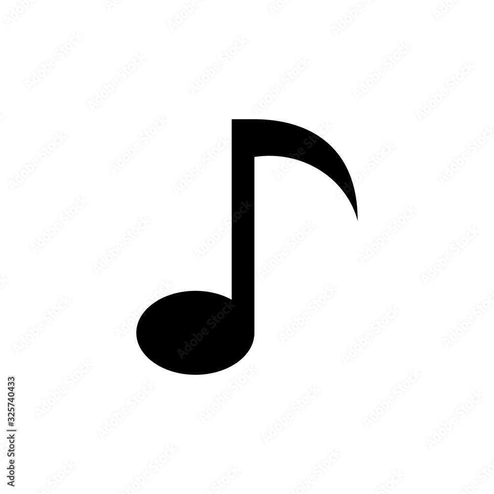 Music icon isolated on white background, music vector icon, Melody, song, note, sound, audio sign Music icon isolated on white background, music vector icon, Melody, song, note, sound, audio sign