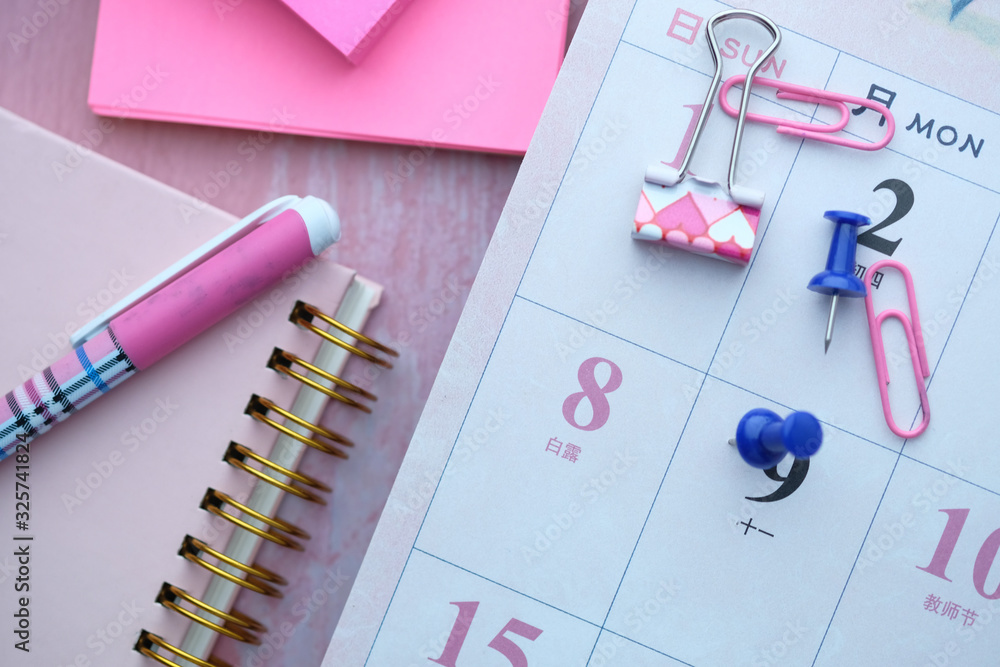 deadline concept with calendar date, close up deadline concept with calendar date, close up