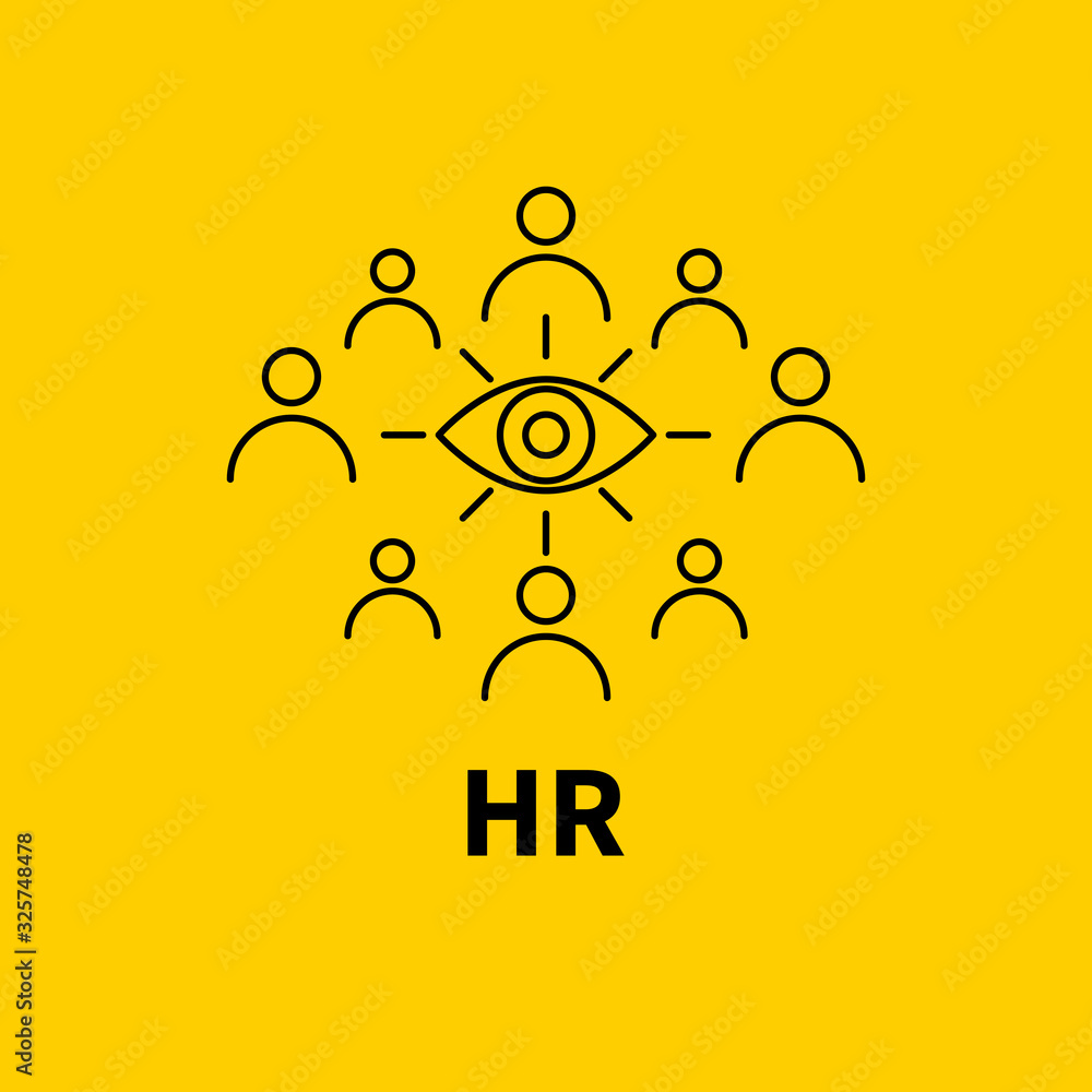 Obraz premium hr agency sign