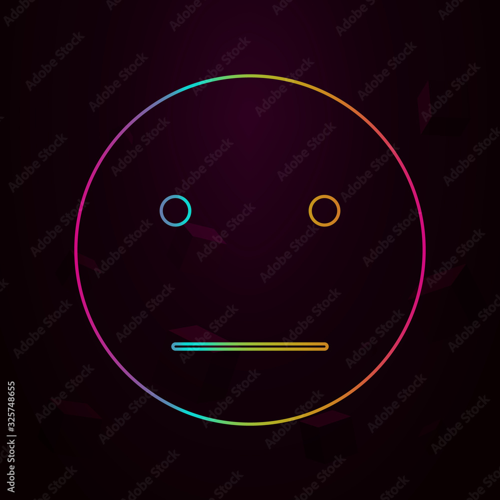 sad smiley nolan style icon. Simple thin line, outline vector of web icons for ui and ux, website or mobile application sad smiley nolan style icon. Simple thin line, outline vector of web icons for ui and ux, website or mobile application
