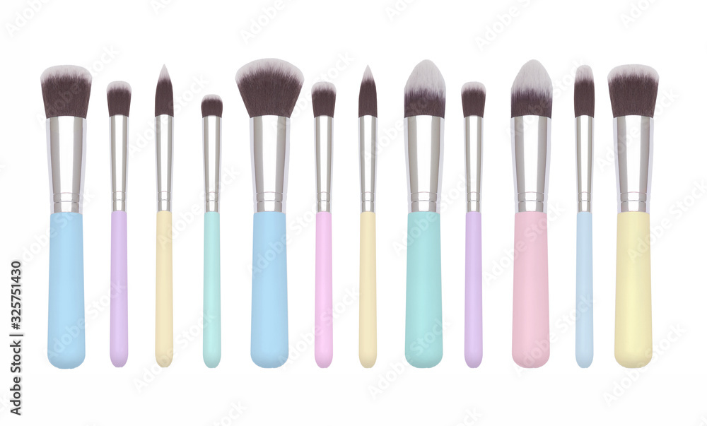 Set of proffessional pastel make up brushes Set of proffessional pastel make up brushes