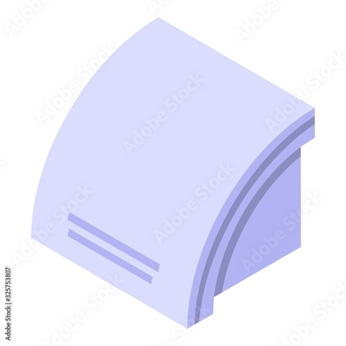Dryer machine icon. Isometric of dryer machine vector icon for web design isolated on white background