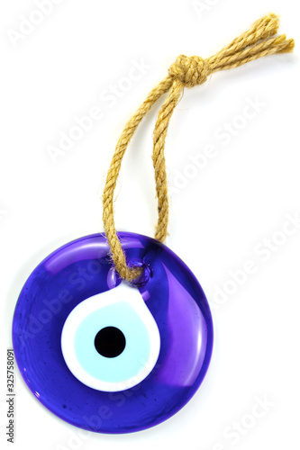 Blue glass eye protecting against evil