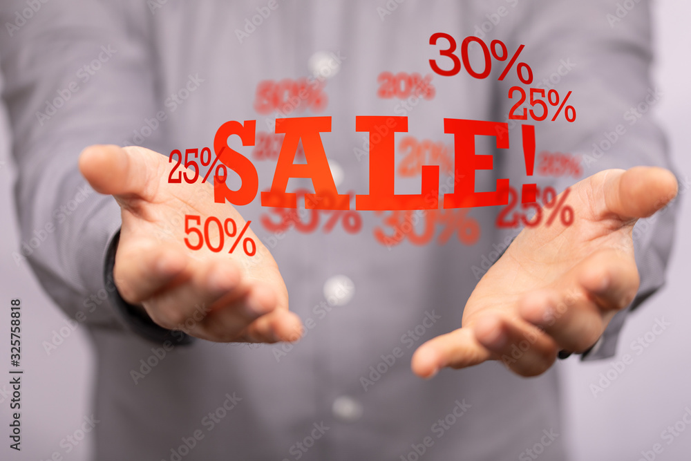 Discount and commission concept 3d Discount and commission concept 3d