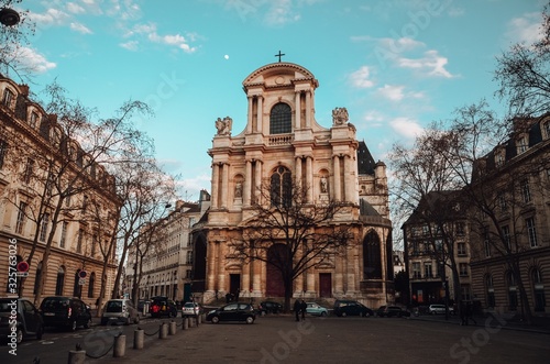 Beautiful shot of Ã‰glise Saint-Gervais in Paris, France photo