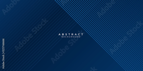 Fototapeta Blue background with abstract wave spiral modern element for banner, presentation design and flyer