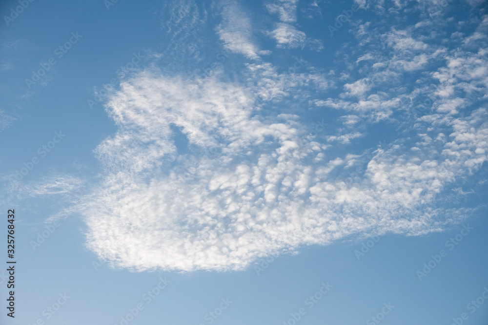 White clouds in summer blue sky White clouds in summer blue sky