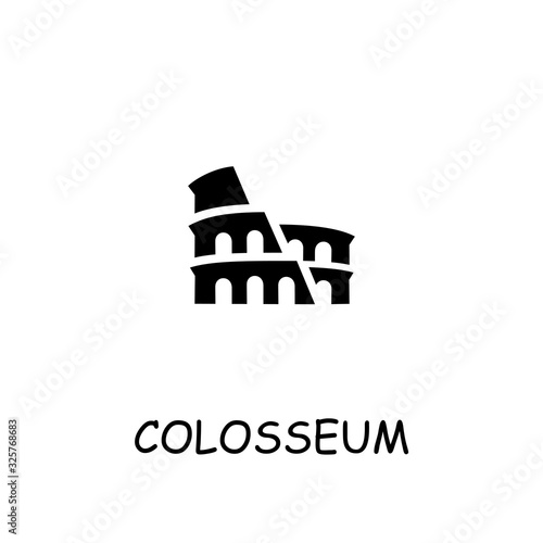 Colosseum flat vector icon