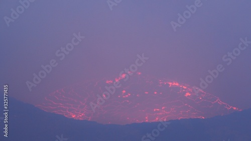 Mount Nyiragongo one of the world's most beautiful and active volcanoes, Africa photo