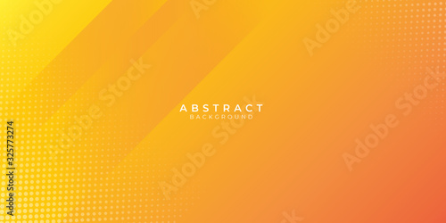 Abstract orange gradient geometric shape background