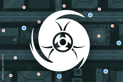 epidemic MERS-CoV indicated points disease spread coronavirus infection wuhan 2019-nCoV pandemic health risk city map horizontal top angle view vector illustration
