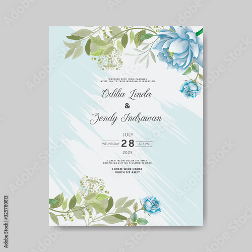 beautiful greenery wedding invitation templates