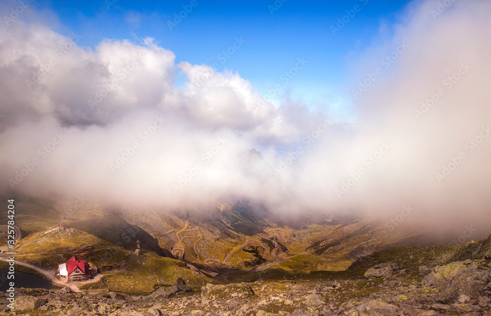 Fototapeta premium sunset in the mountains