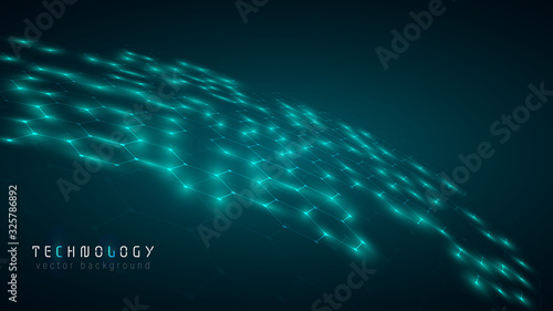 green blue global abstract hexagon net technology background,futuristic hexagon tech background,cyberspace technology background,3d innovative background