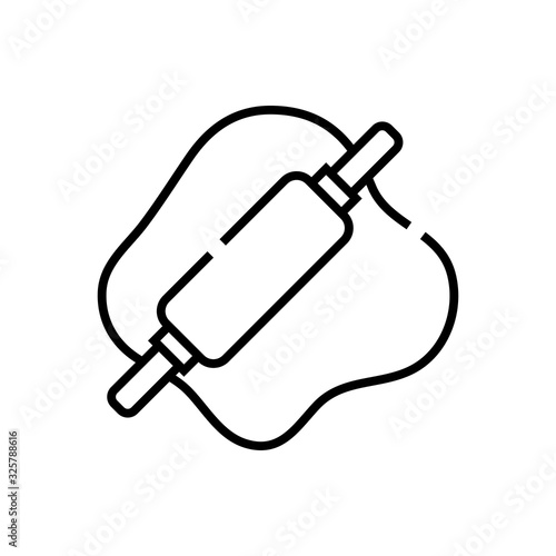 Dough line icon, concept sign, outline vector illustration, linear symbol.