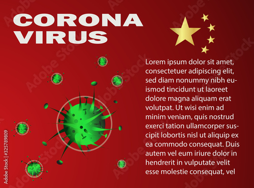 Epidemic flu spreading of world floating influenza virus cells wuhan coronavirus