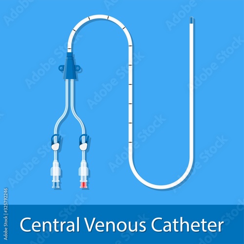 central venous catheter CVC PICC line peripherally inserted access large vein medication fluid blood IV parenteral chemotherapy port a cath drug dialysis pressure medicine cancer kidney test implanted