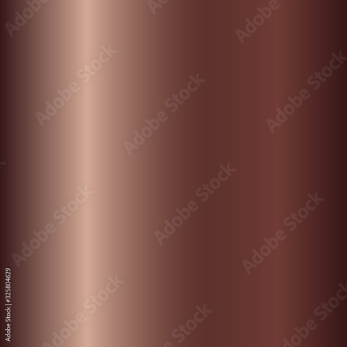 Editable Bronze gradient vector illustration. Copper with tin alloy metallic smooth foil material for the abstract background. Industrial shiny and soft blank decoration element. Eps 10