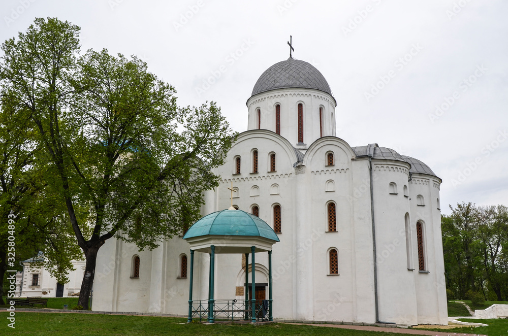 View of Cathedral of St. Boris and St. Gleb in Chernihiv, Ukraine