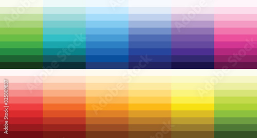 colour set palette vector illustration