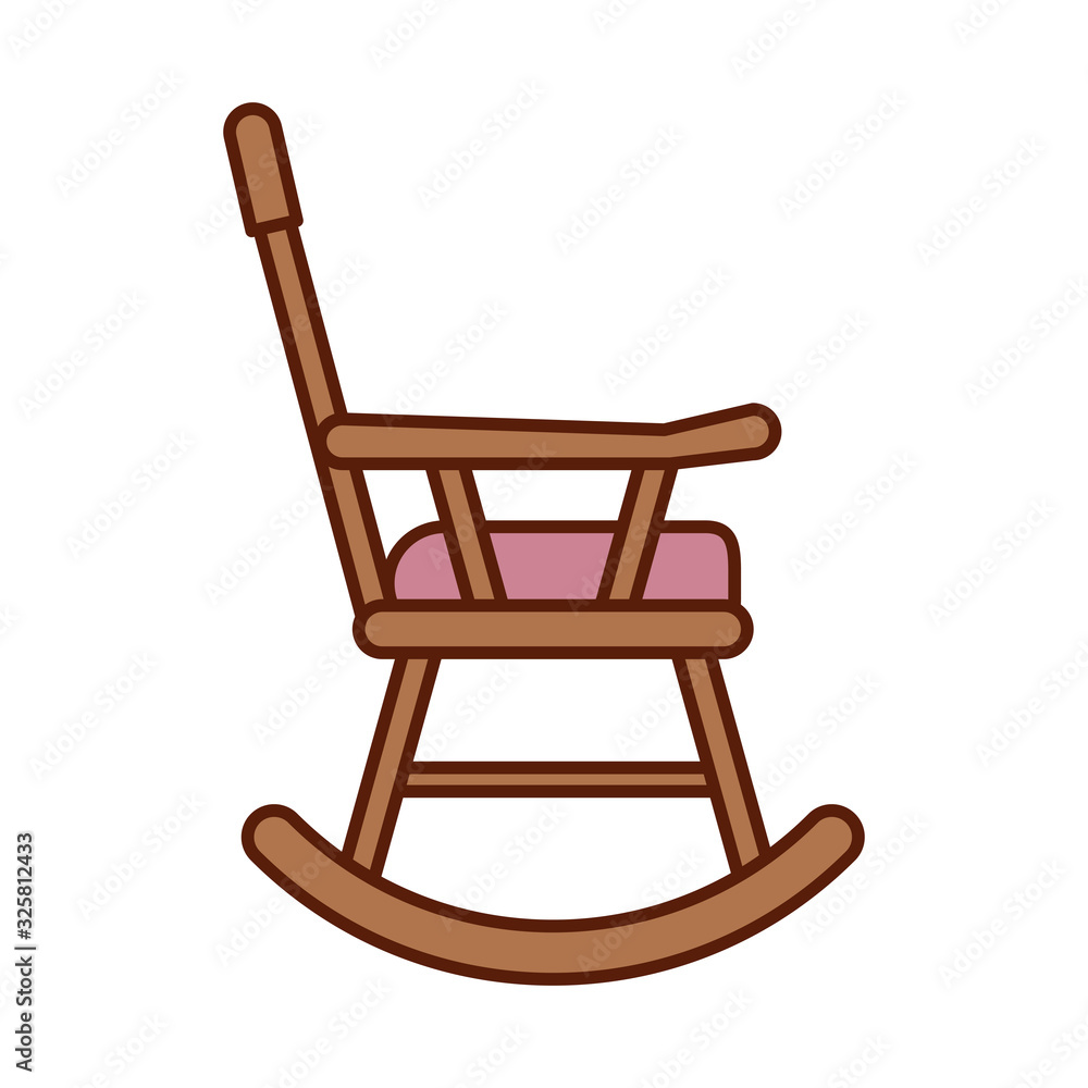 Isolated chair line and fill style icon vector design Isolated chair line and fill style icon vector design