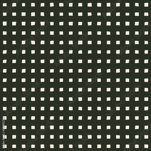 hand made perforated pattern with irregular square holes. seamless texture.
