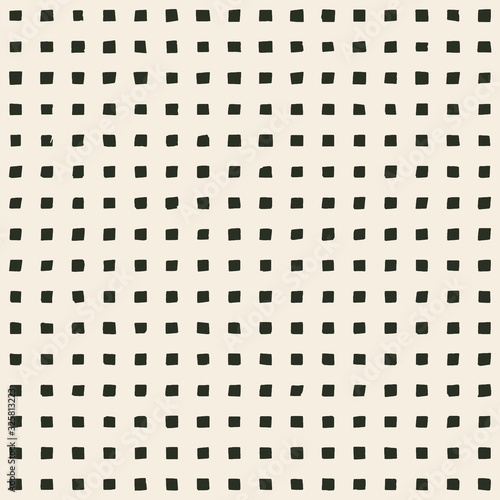 hand made perforated pattern with irregular square holes. seamless texture.