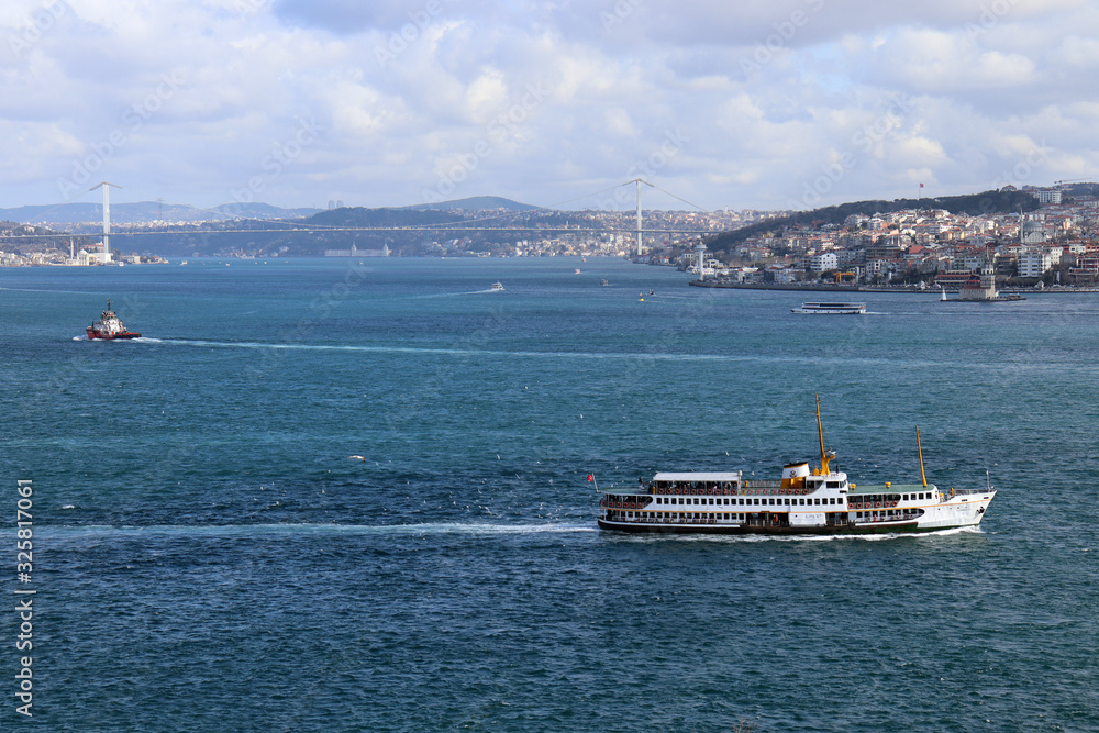 Istanbul strait And ferry
