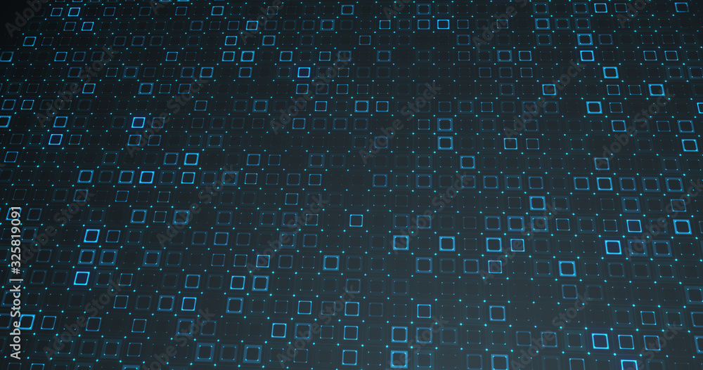 Abstract grid shape landscape background. 3D rendering Abstract grid shape landscape background. 3D rendering