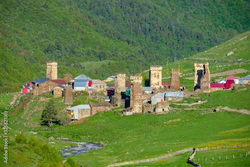 Murkmeli village, Ushguli, Samegrelo-Zemo Svaneti region, Georgia. photo