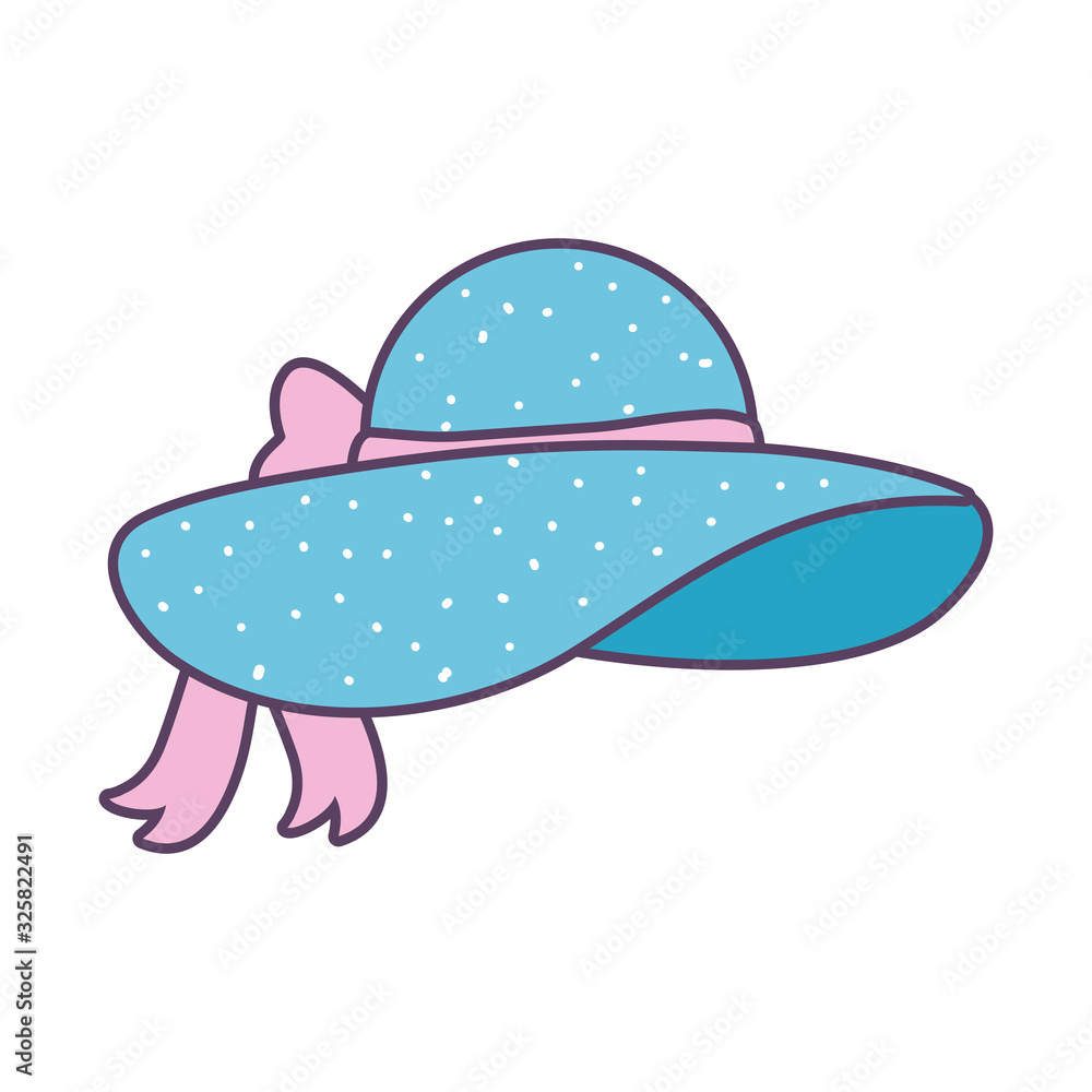 Isolated hat line and fill style icon vector design Isolated hat line and fill style icon vector design